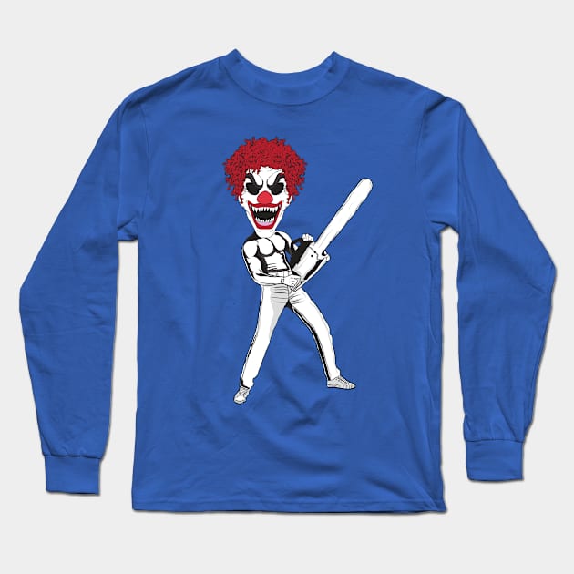 Evil Killer Clown Long Sleeve T-Shirt by AngelFlame